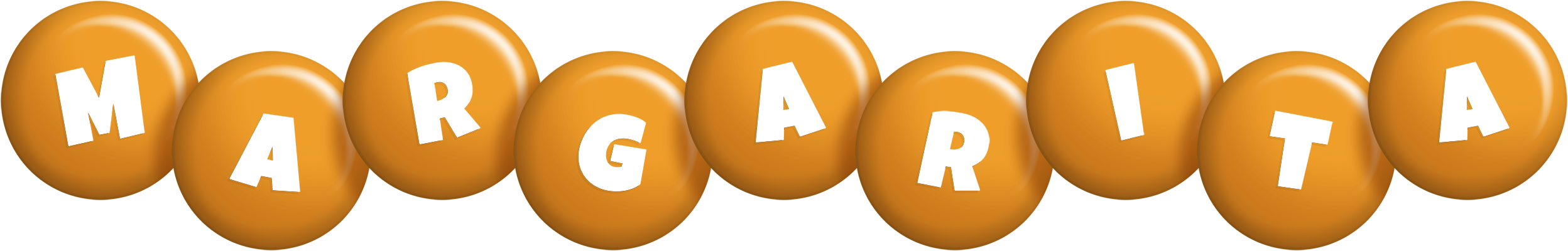Margarita candy-orange logo