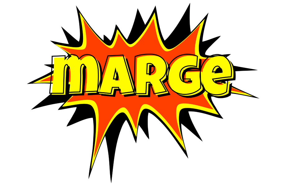 Marge bazinga logo