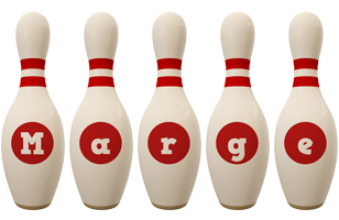 Marge bowling-pin logo