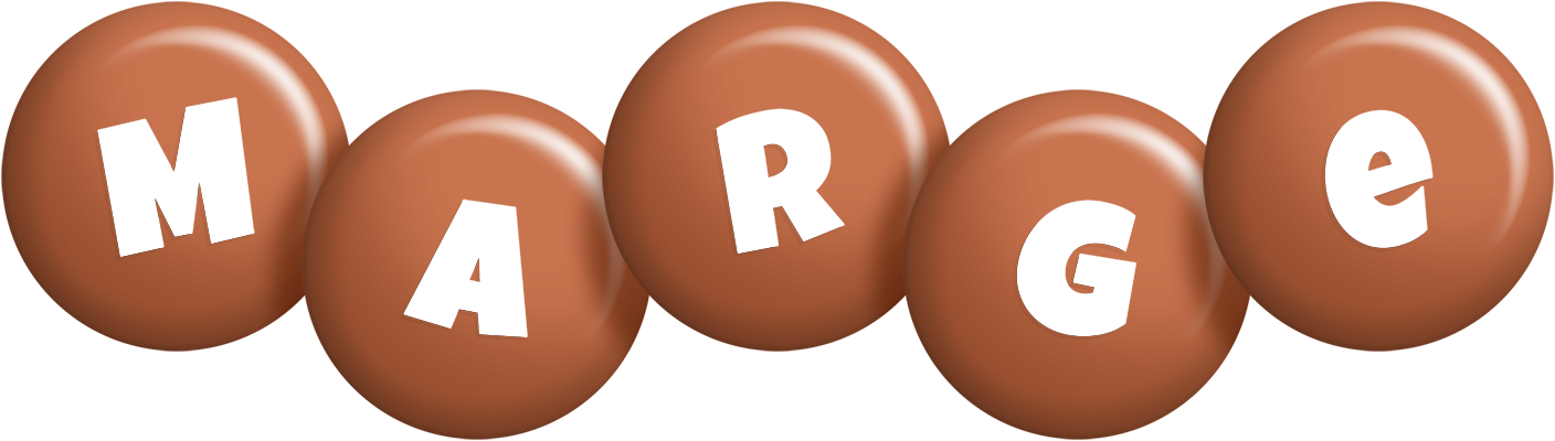 Marge candy-brown logo