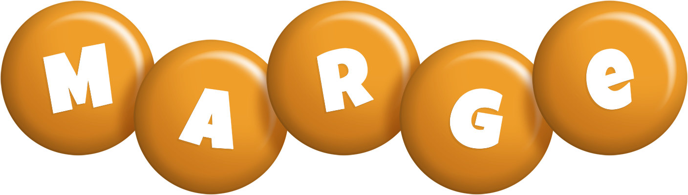 Marge candy-orange logo