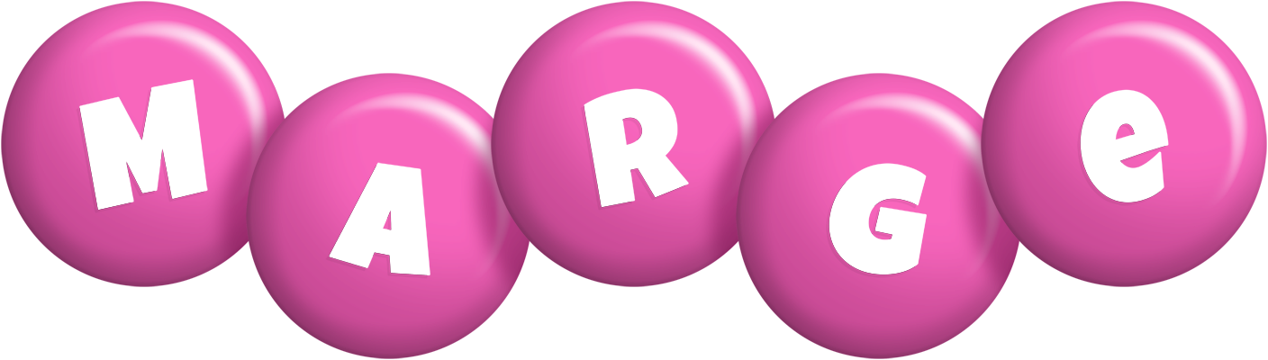 Marge candy-pink logo