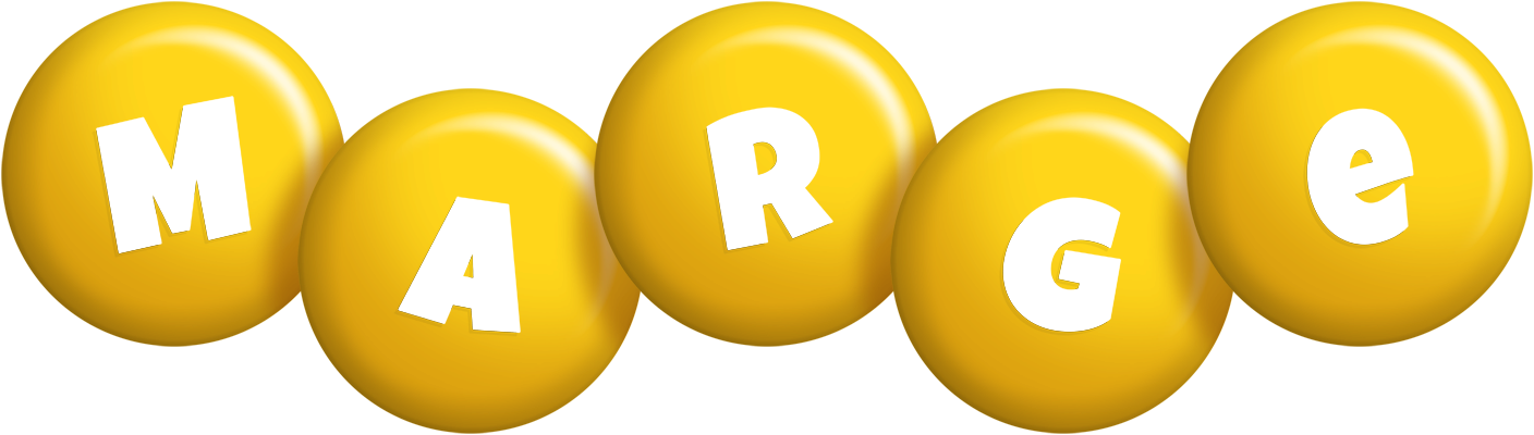 Marge candy-yellow logo