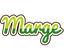 Marge golfing logo