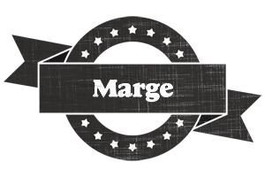 Marge grunge logo