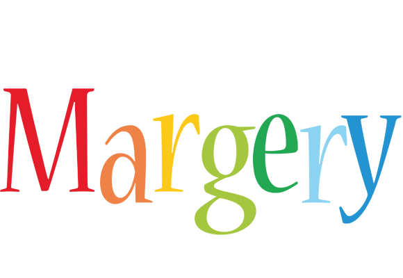 Margery birthday logo