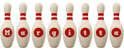 Margitta bowling-pin logo