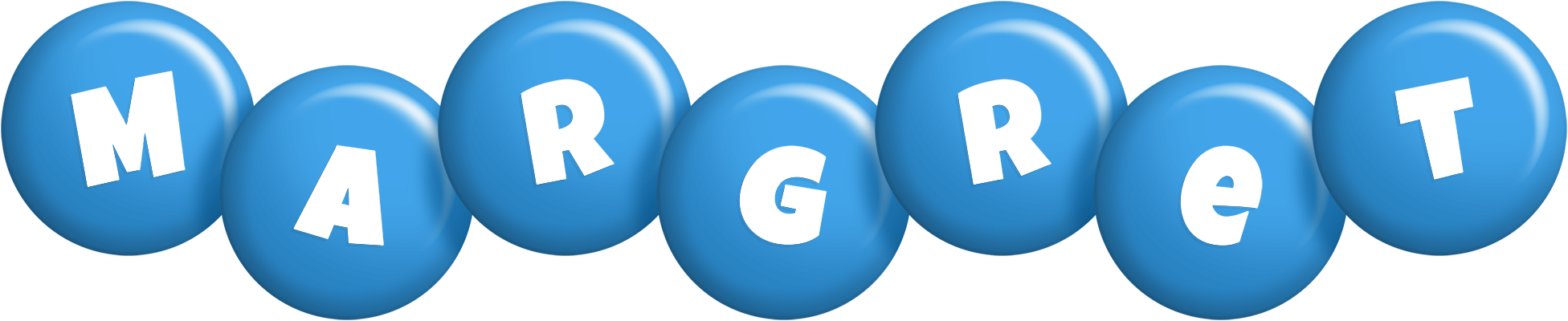 Margret candy-blue logo
