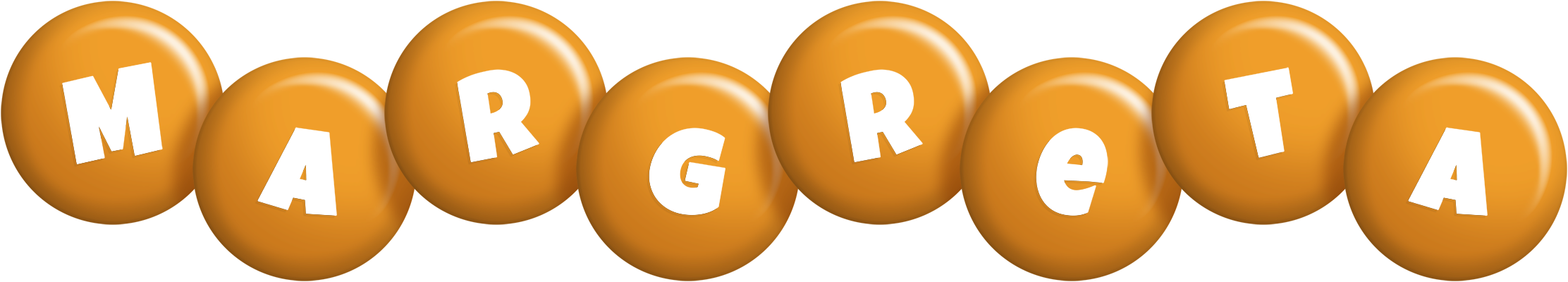 Margreta candy-orange logo