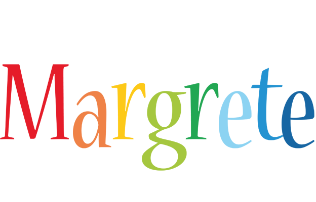 Margrete birthday logo