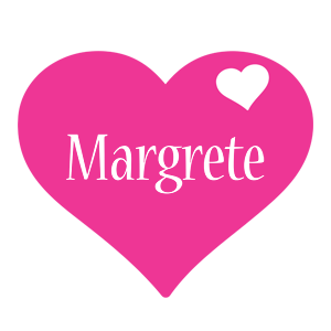 Margrete love-heart logo