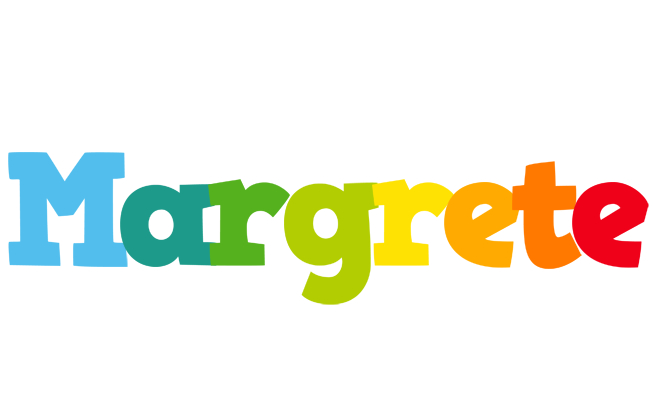 Margrete rainbows logo