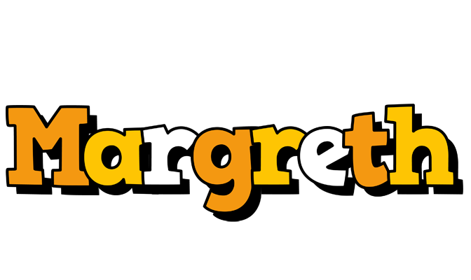 Margreth cartoon logo