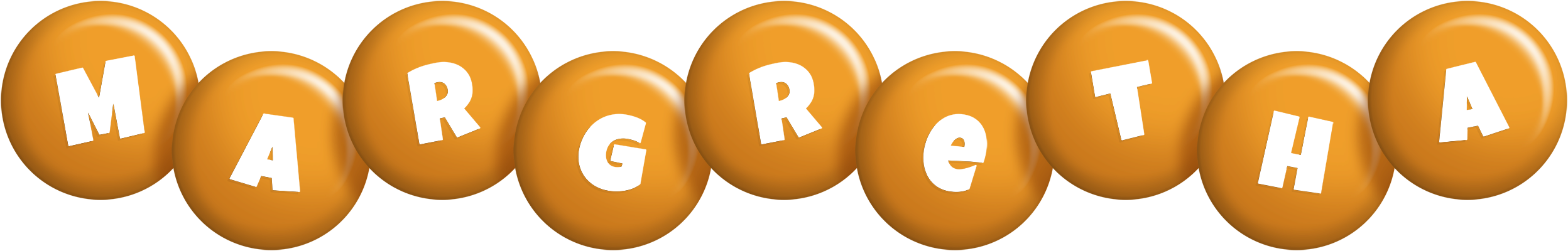 Margretha candy-orange logo