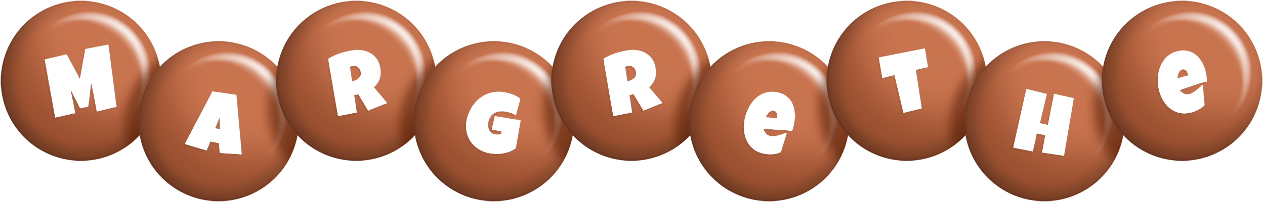 Margrethe candy-brown logo