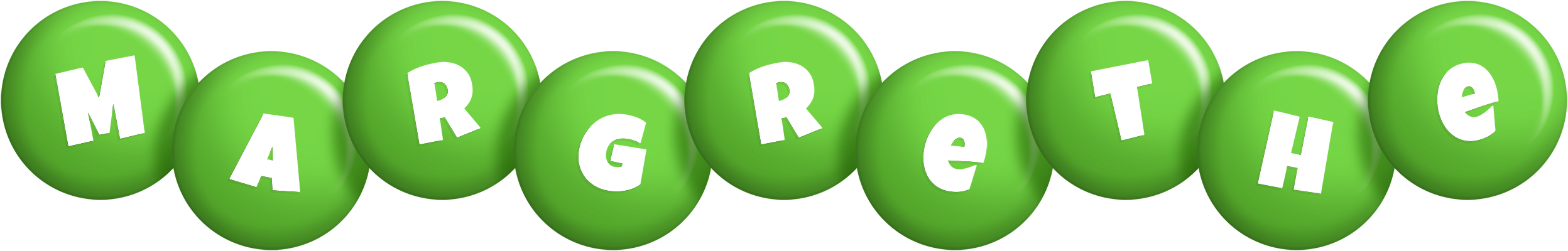 Margrethe candy-green logo