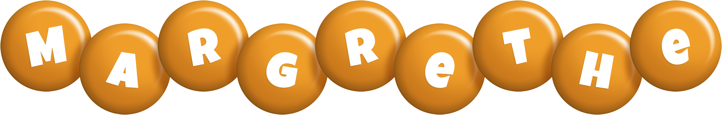 Margrethe candy-orange logo