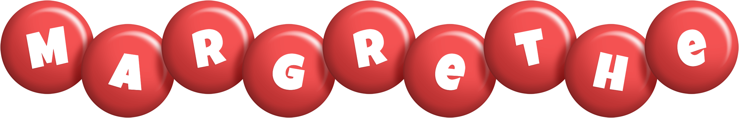Margrethe candy-red logo