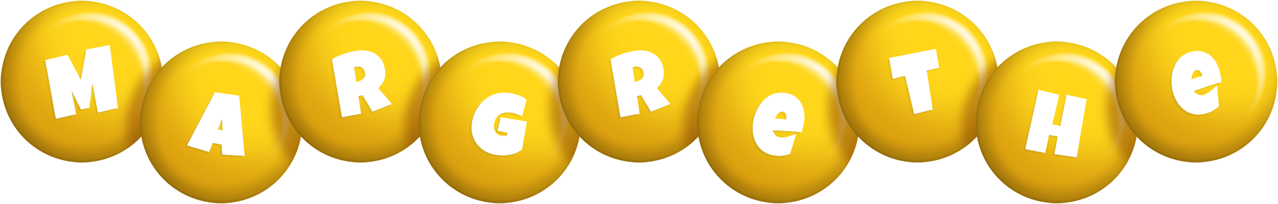 Margrethe candy-yellow logo