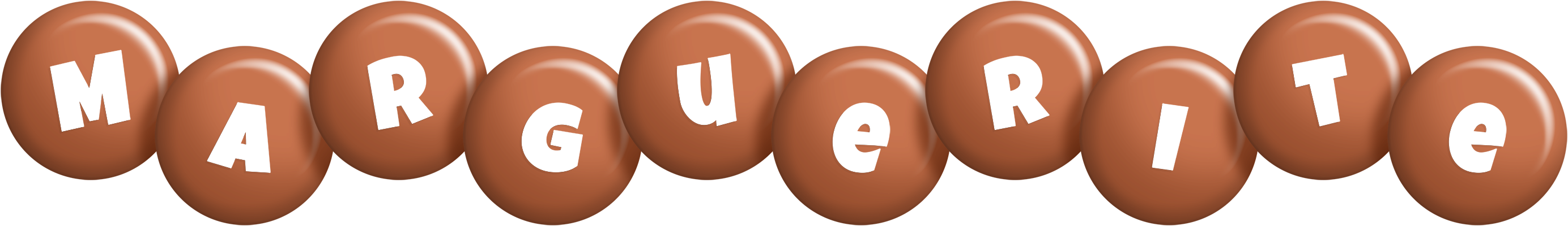 Marguerite candy-brown logo