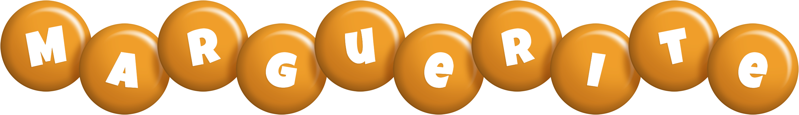 Marguerite candy-orange logo