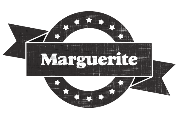 Marguerite grunge logo