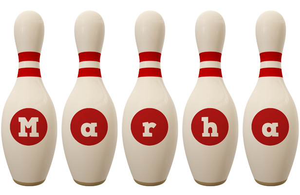 Marha bowling-pin logo