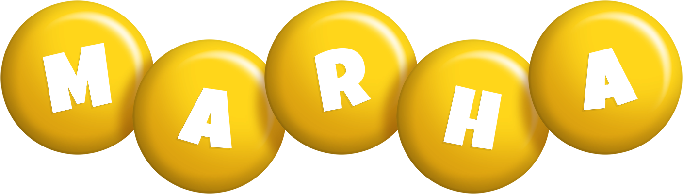 Marha candy-yellow logo