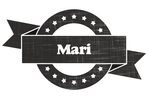 Mari grunge logo