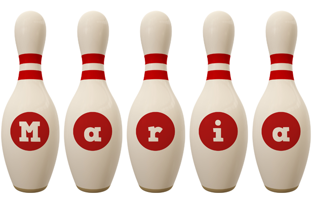 Maria bowling-pin logo