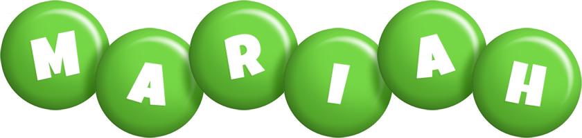 Mariah candy-green logo