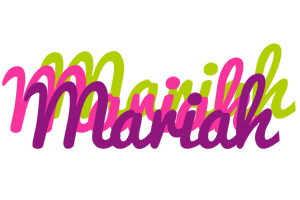 Mariah flowers logo