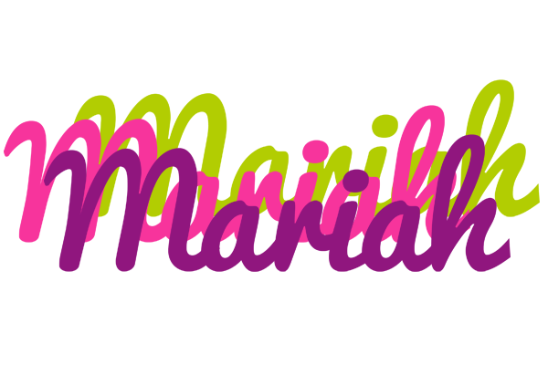 Mariah flowers logo