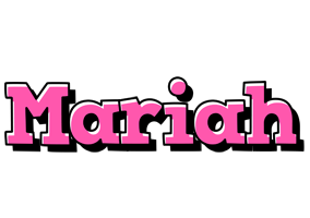 Mariah girlish logo