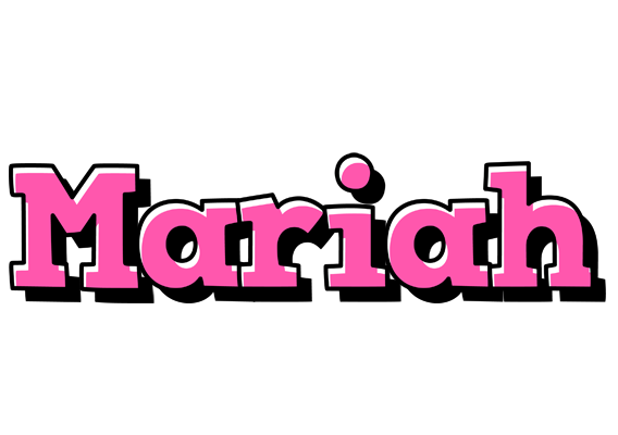 Mariah girlish logo