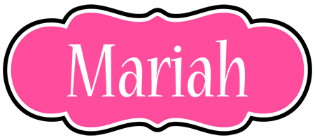 Mariah invitation logo