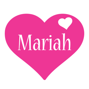 Mariah love-heart logo