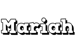 Mariah snowing logo