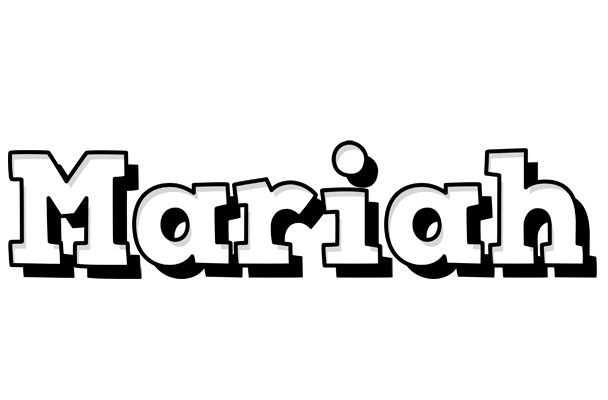 Mariah snowing logo