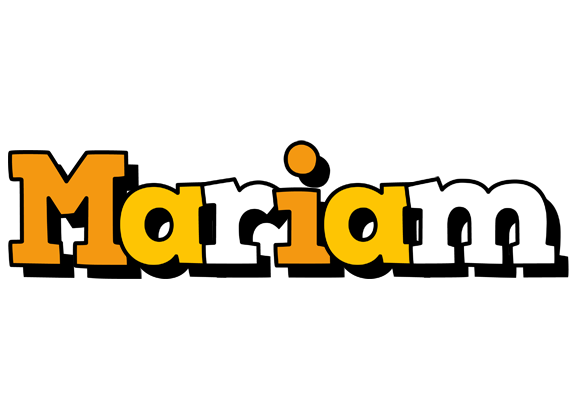 Mariam cartoon logo
