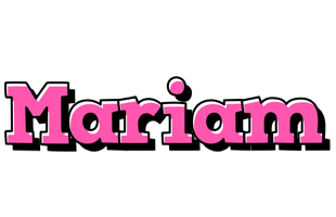 Mariam girlish logo