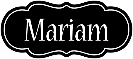 Mariam welcome logo