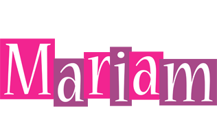 Mariam whine logo
