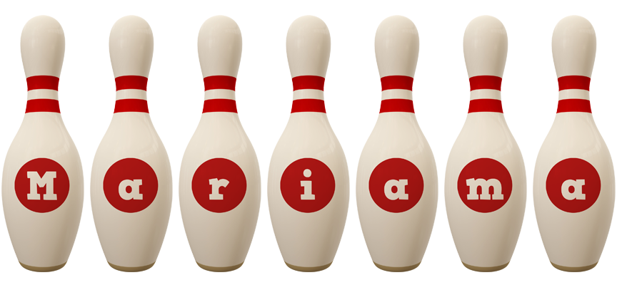 Mariama bowling-pin logo
