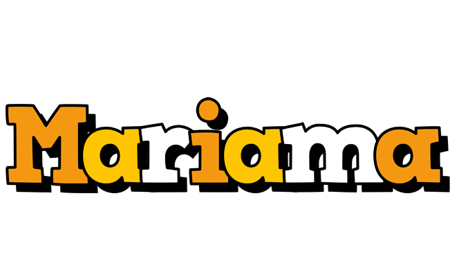 Mariama cartoon logo