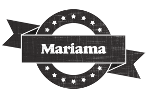 Mariama grunge logo