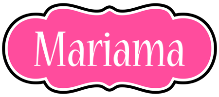 Mariama invitation logo