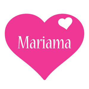 Mariama love-heart logo