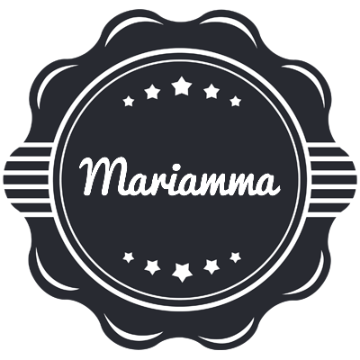 Mariamma badge logo