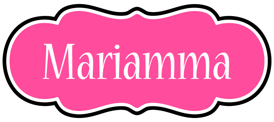 Mariamma invitation logo